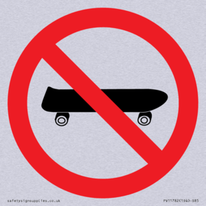 P924 Prohibition: No skateboarding